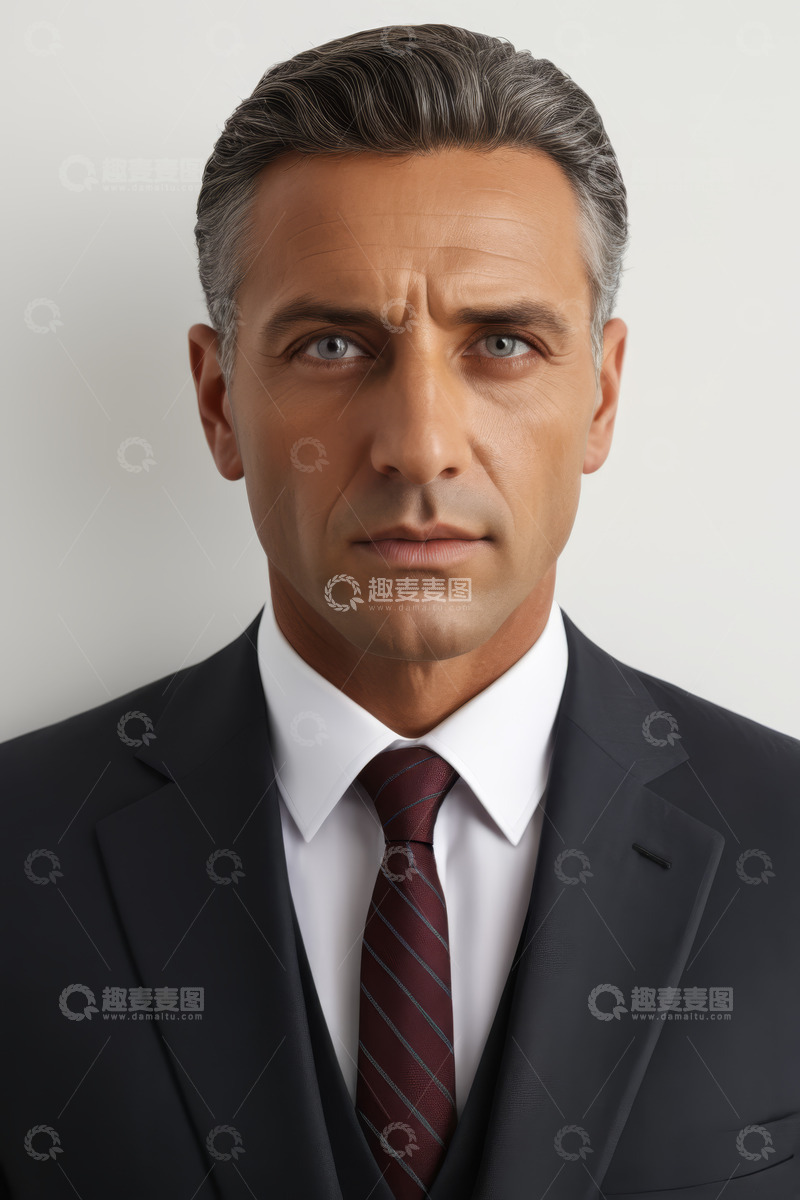 高清大图下载【趣麦麦图】穿西装的商务男士肖像