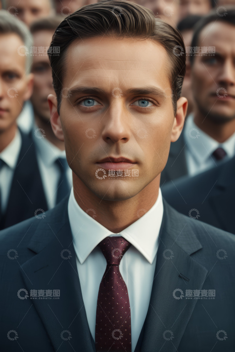 高清大图下载【趣麦麦图】西装革履商务男士肖像