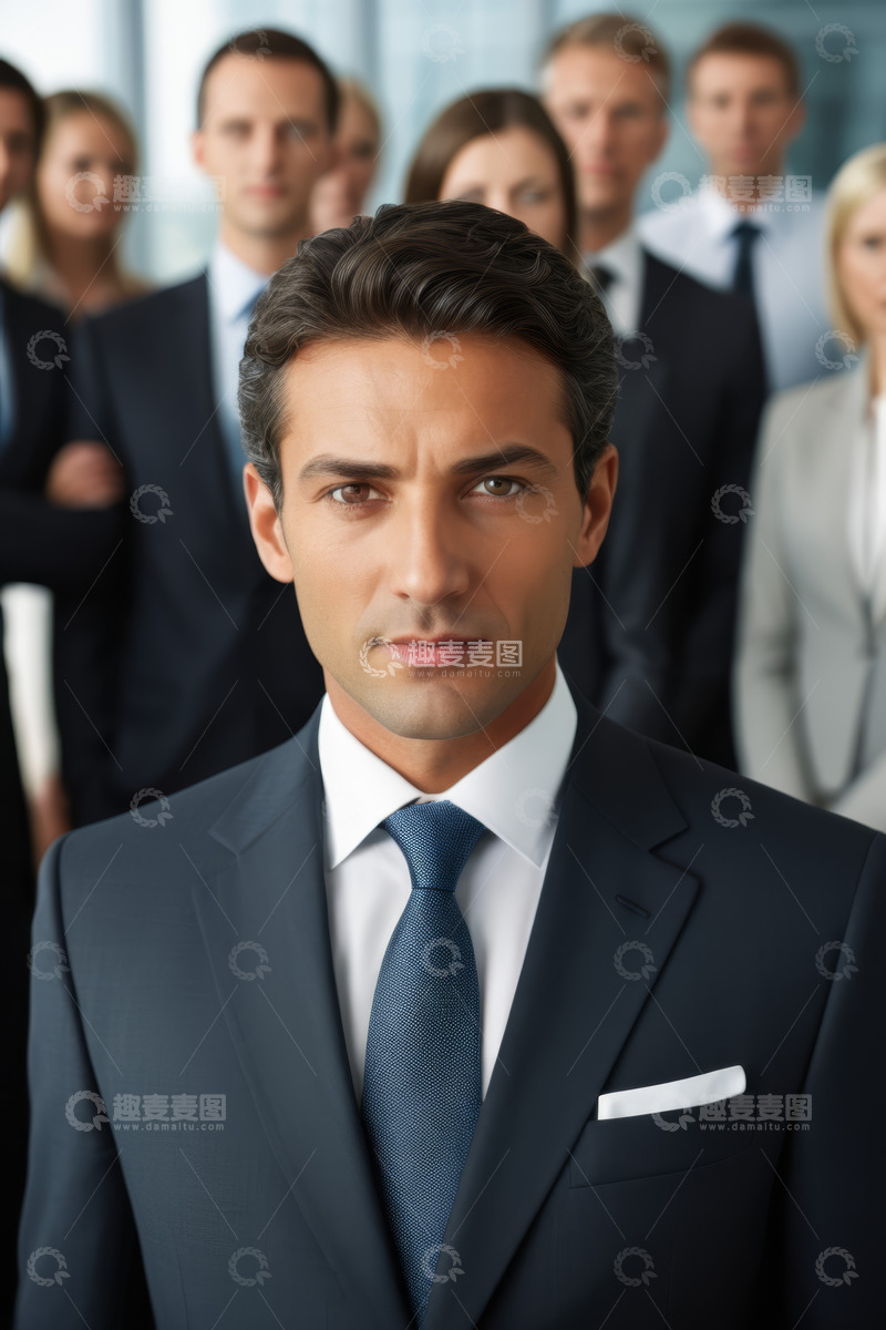 高清大图下载【趣麦麦图】商务人士团队肖像