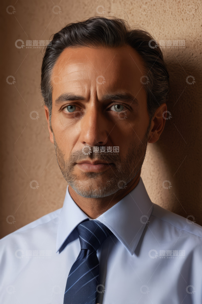 高清大图下载【趣麦麦图】商务男士正装半身肖像
