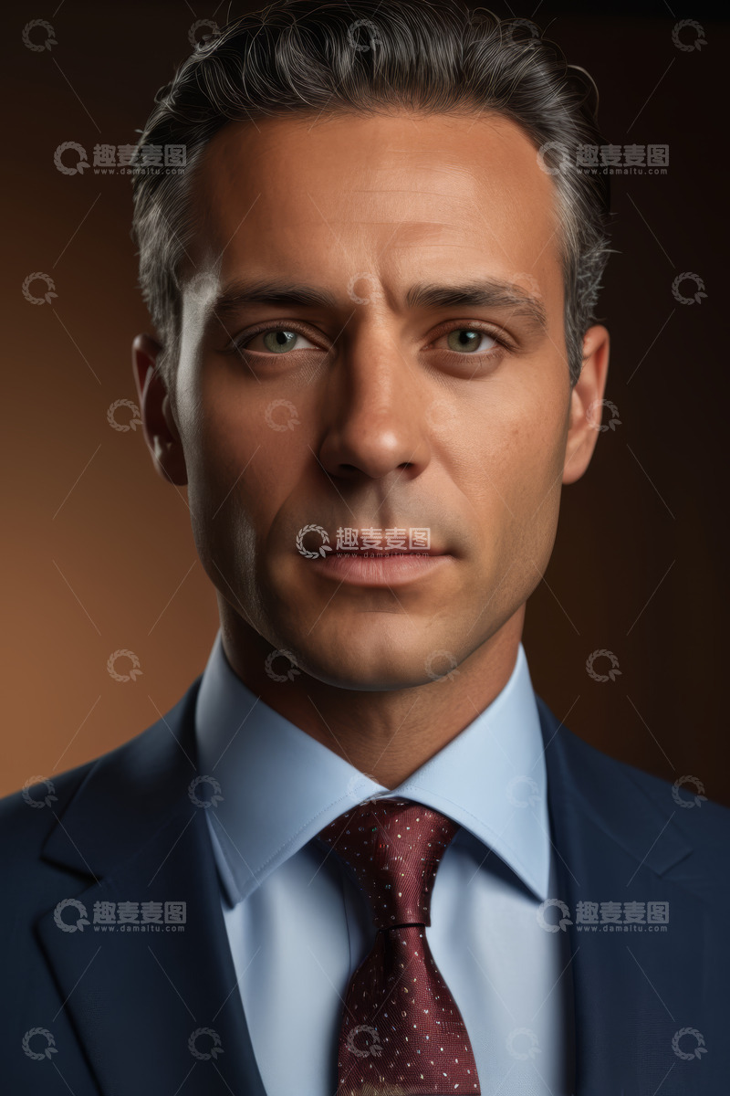 高清大图下载【趣麦麦图】商务男士正装肖像