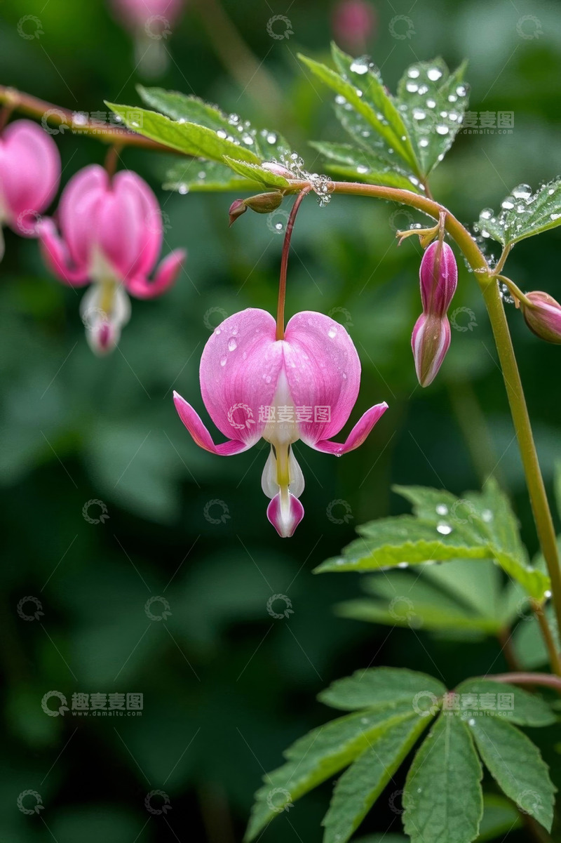 高清大图下载【趣麦麦图】荷包牡丹花微距特写