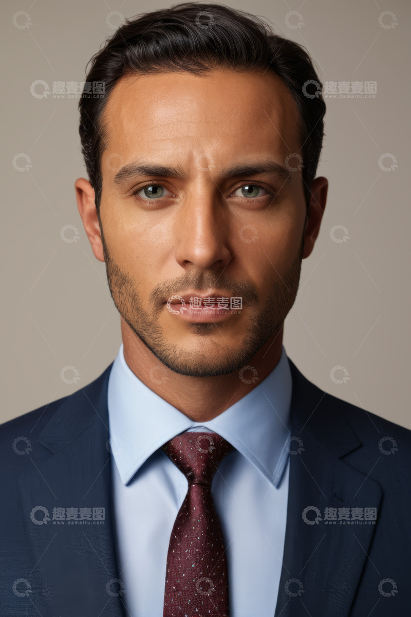 高清大图下载【趣麦麦图】商务男士正装肖像