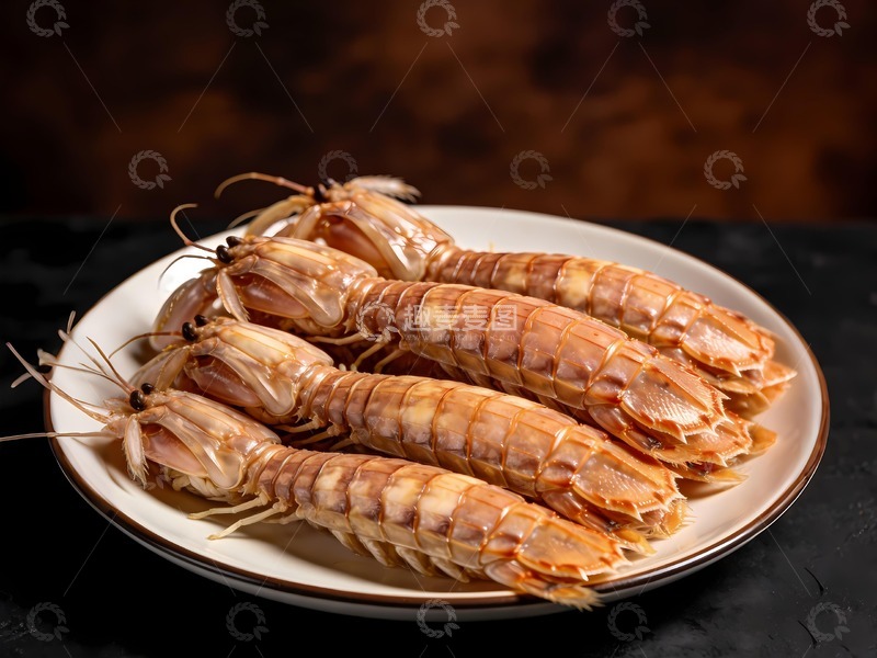 高清大图下载【趣麦麦图】一盘皮皮虾图片