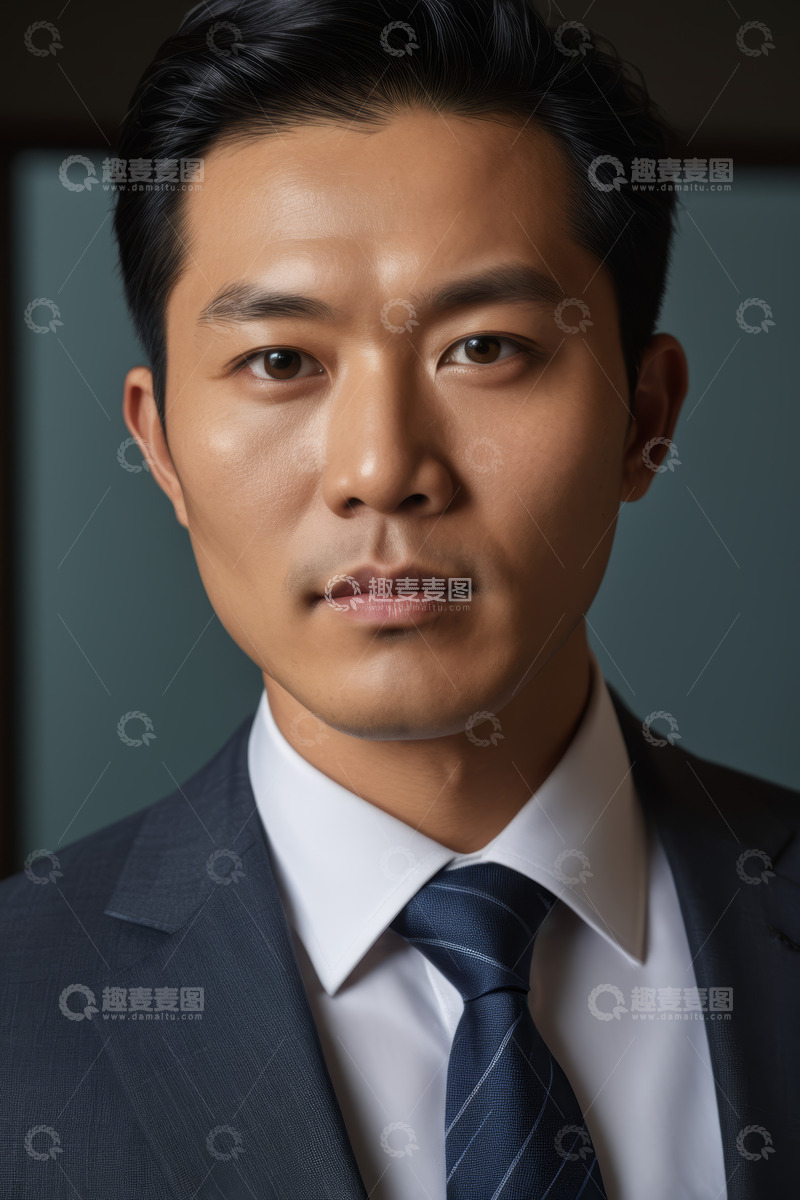 高清大图下载【趣麦麦图】穿着西装的商务男士肖像