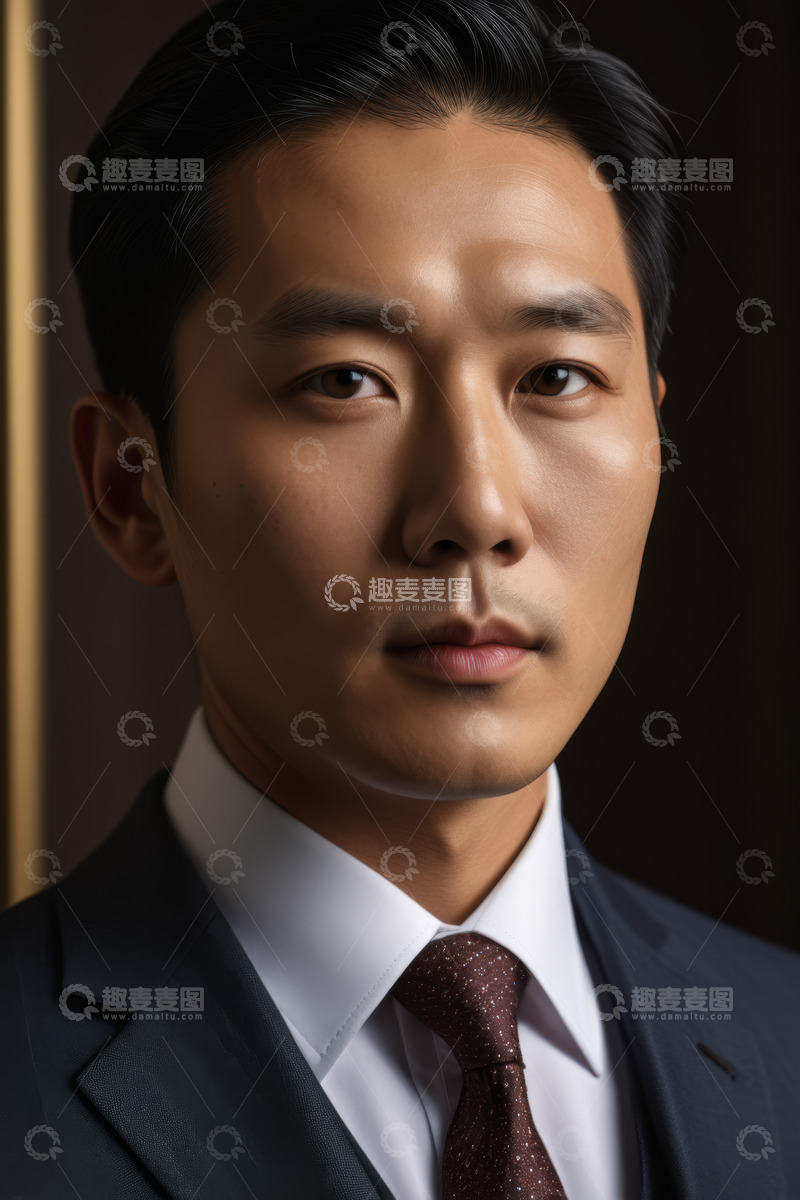高清大图下载【趣麦麦图】商务男士正装肖像