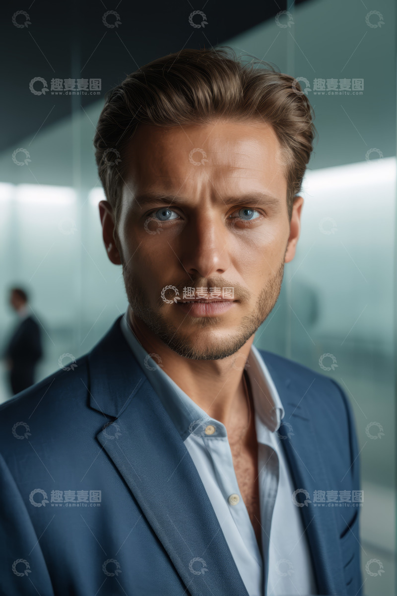 高清大图下载【趣麦麦图】商务男士职业形象特写
