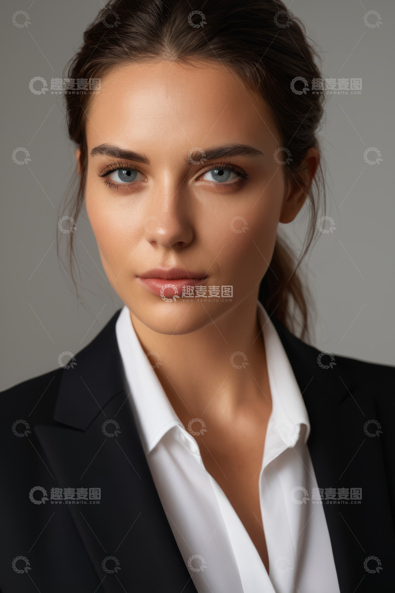 高清大图下载【趣麦麦图】职业女性半身肖像特写