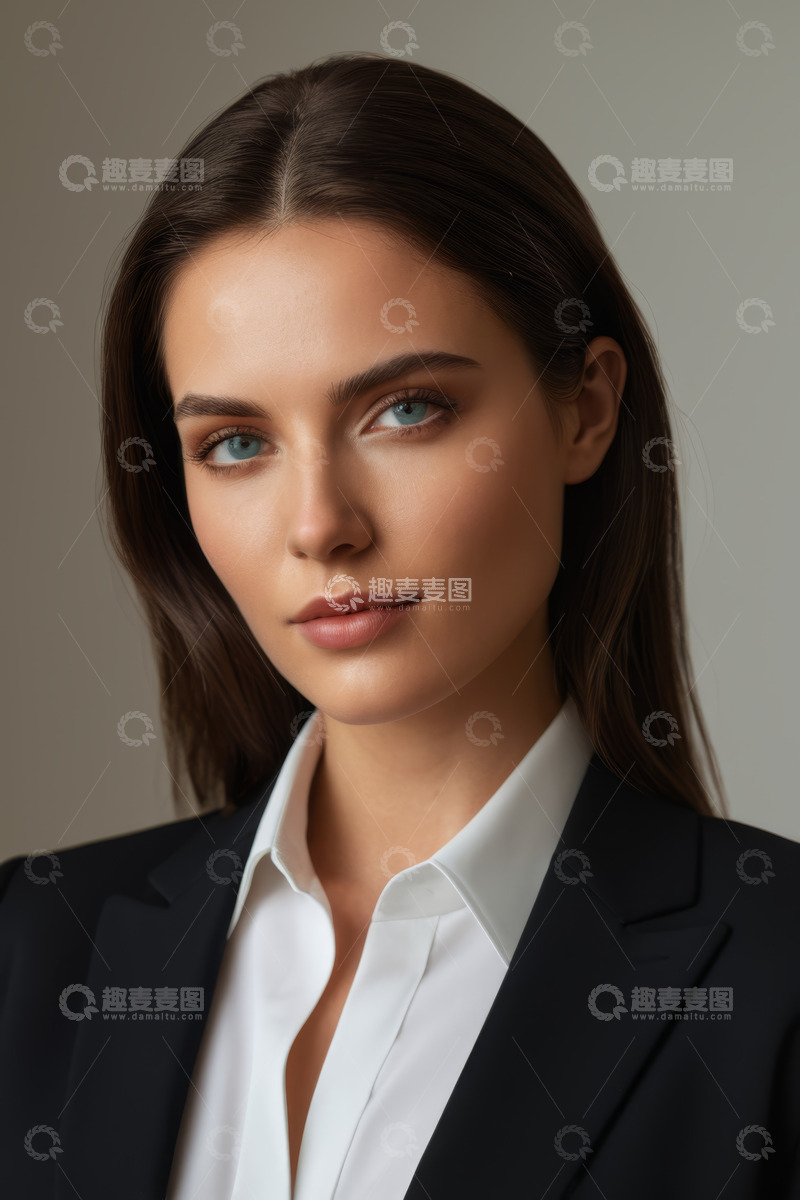 高清大图下载【趣麦麦图】职业女性商务肖像特写