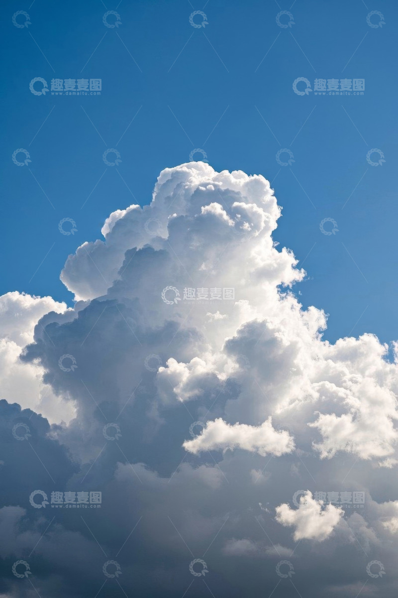 高清大图下载【趣麦麦图】蓝天白云大朵积云景象