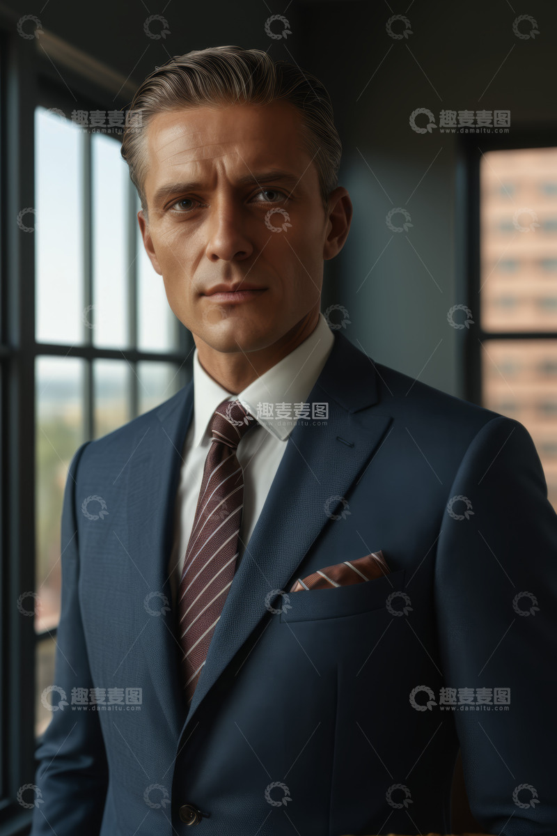高清大图下载【趣麦麦图】西装革履成年男性商务肖像