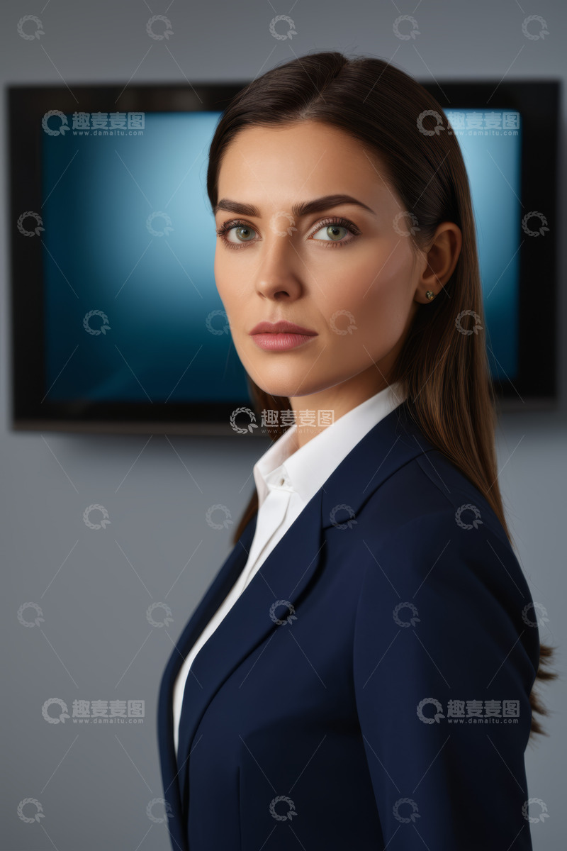 高清大图下载【趣麦麦图】职业女性商务形象特写