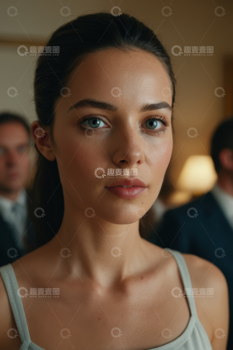 高清大图下载【趣麦麦图】年轻女子近景肖像
