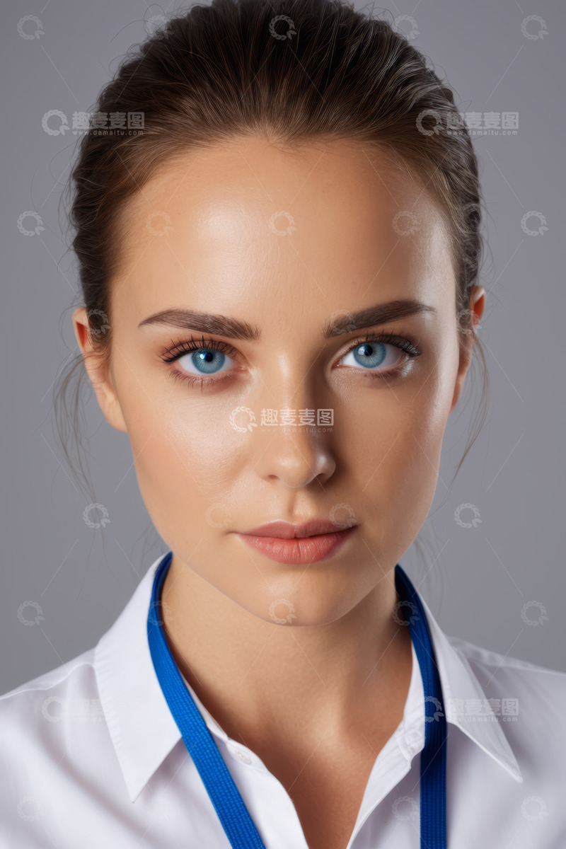 高清大图下载【趣麦麦图】职业女性肖像特写