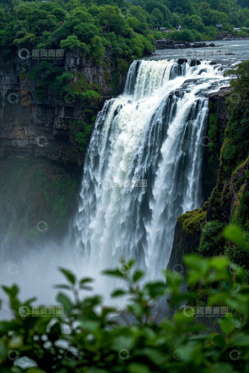 高清大图下载【趣麦麦图】壮观瀑布自然景观