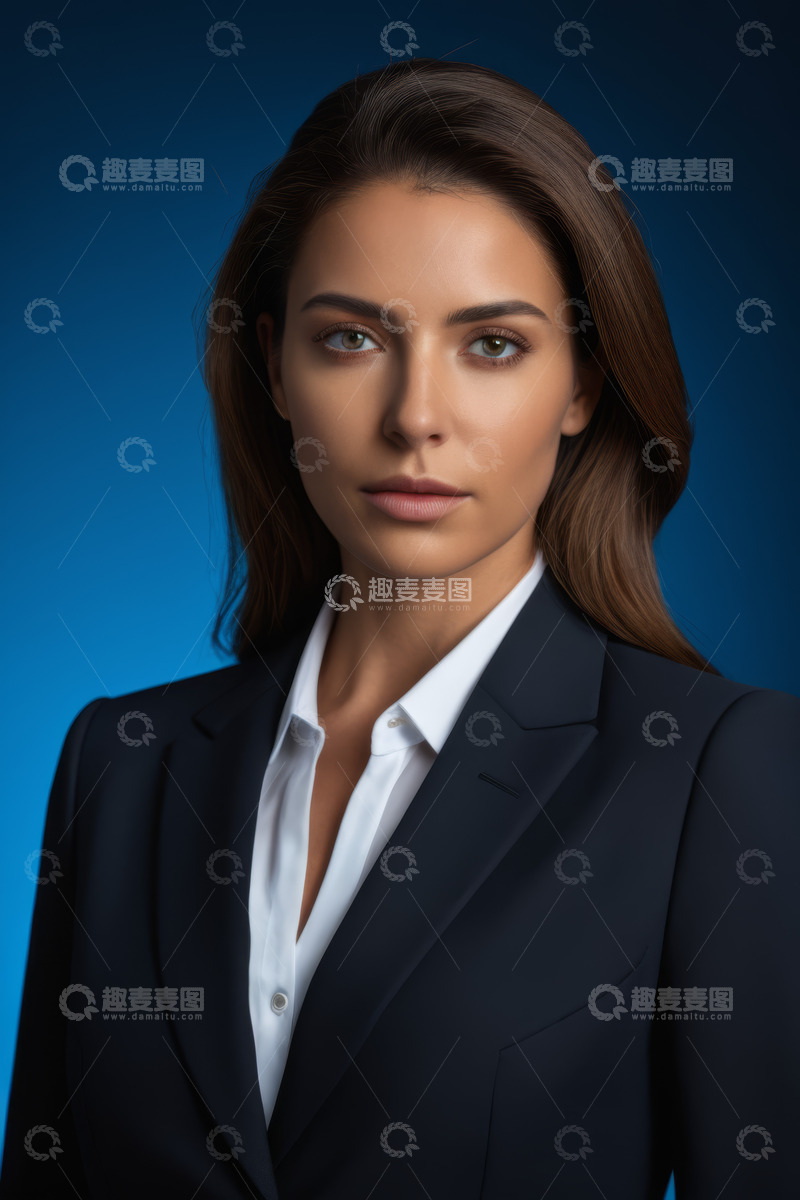 高清大图下载【趣麦麦图】职业女性商务肖像特写