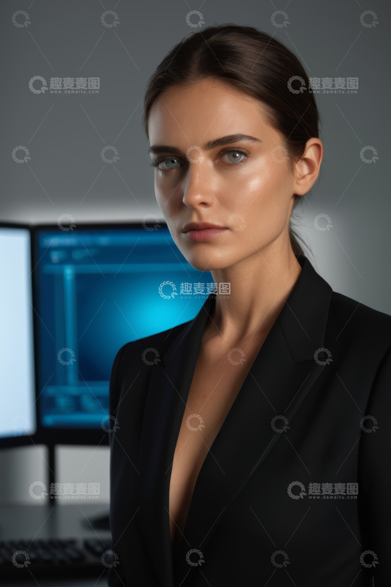 高清大图下载【趣麦麦图】职业女性办公场景特写