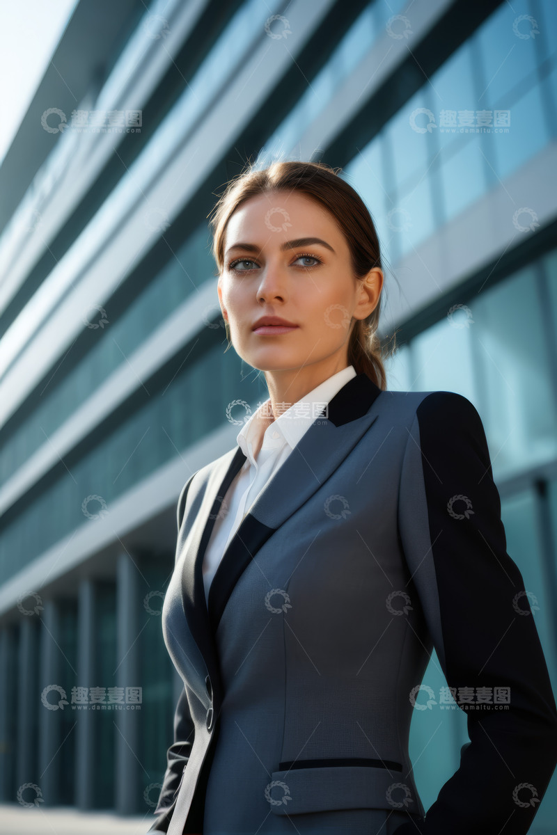 高清大图下载【趣麦麦图】身着西装的职业女性