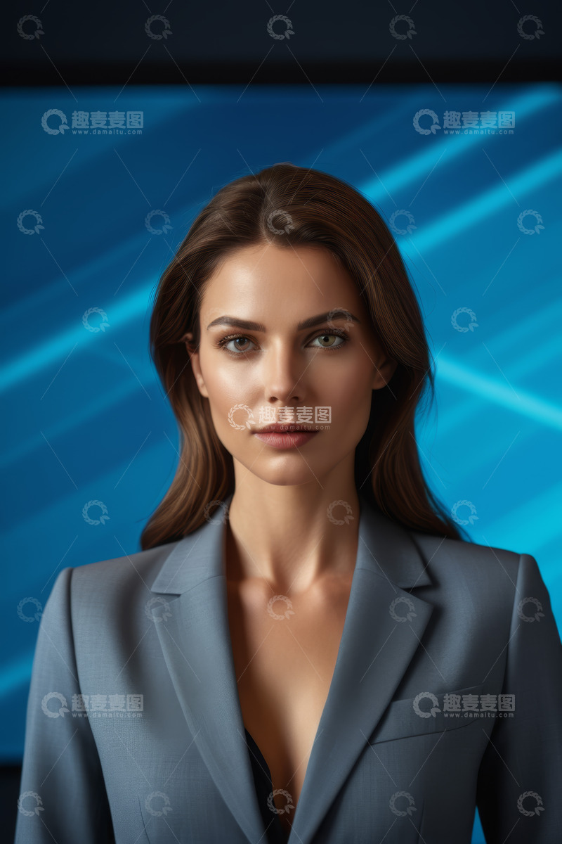 高清大图下载【趣麦麦图】职业女性商务形象特写