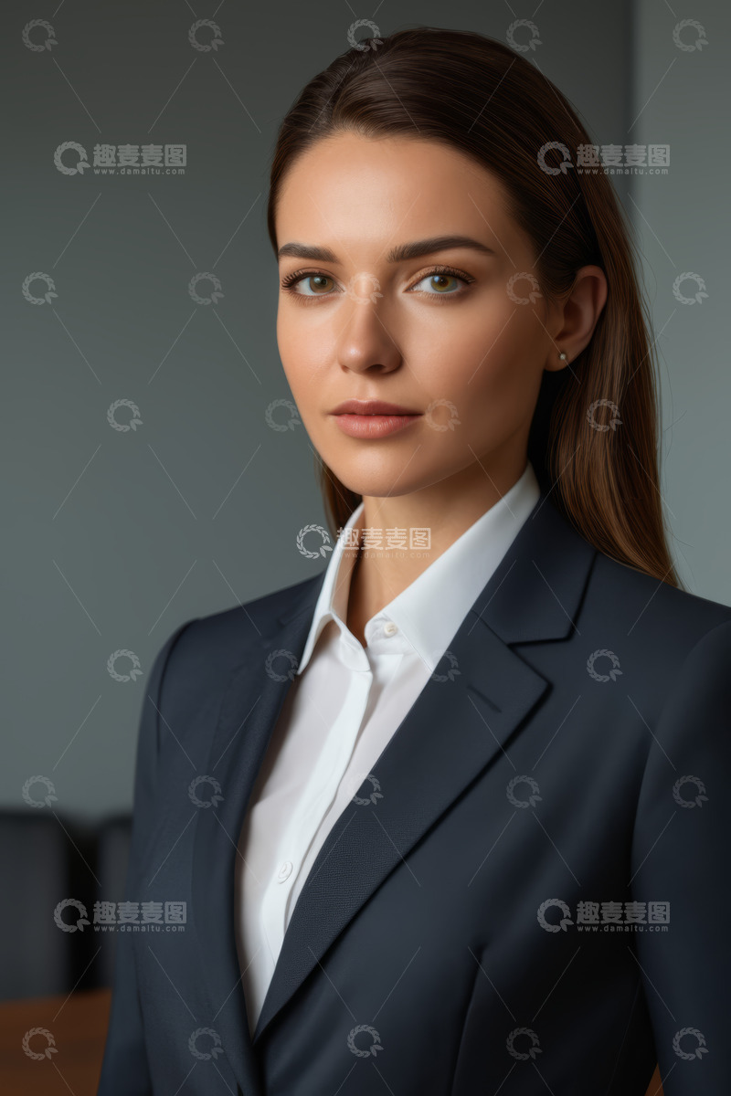 高清大图下载【趣麦麦图】年轻女商人职业肖像