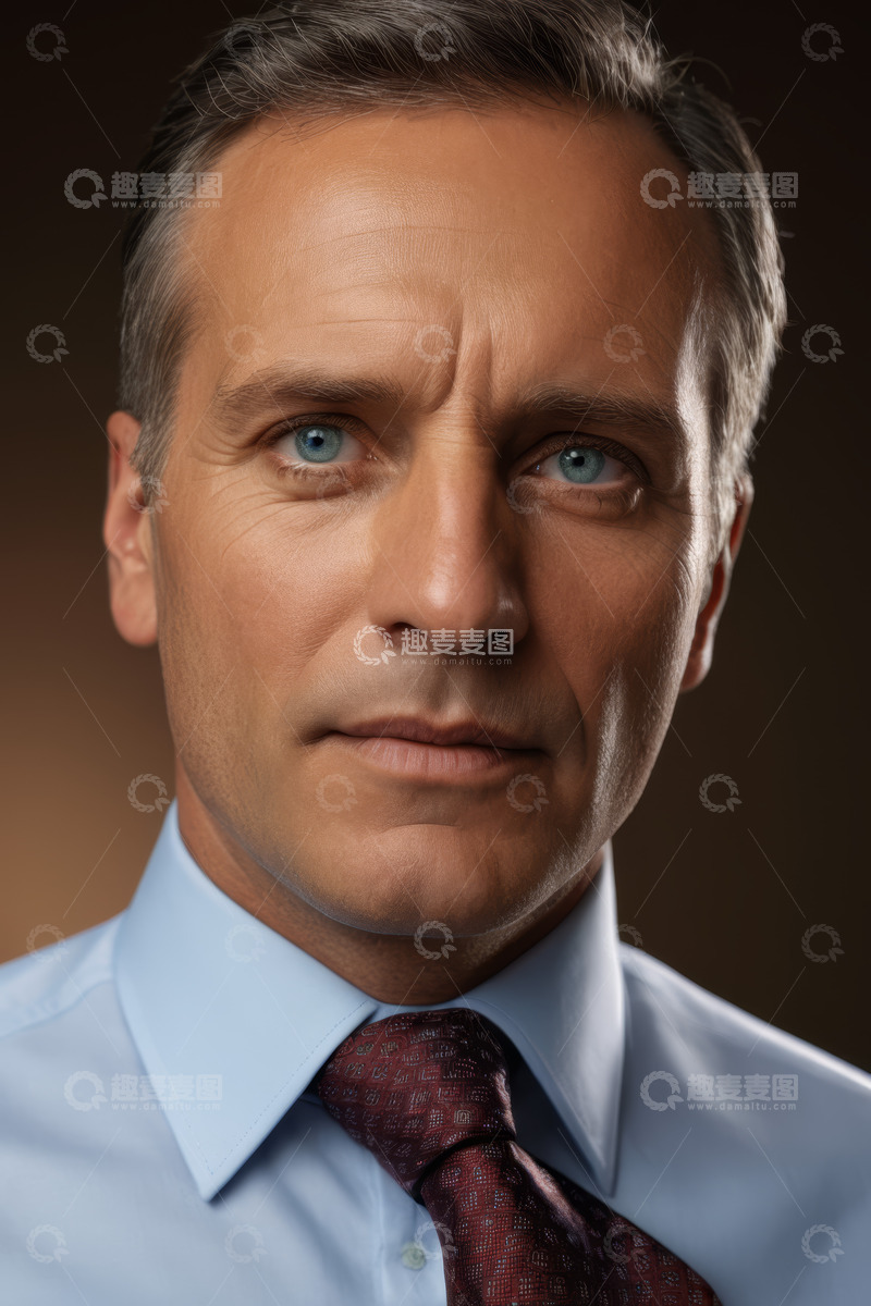 高清大图下载【趣麦麦图】商务男士面部特写
