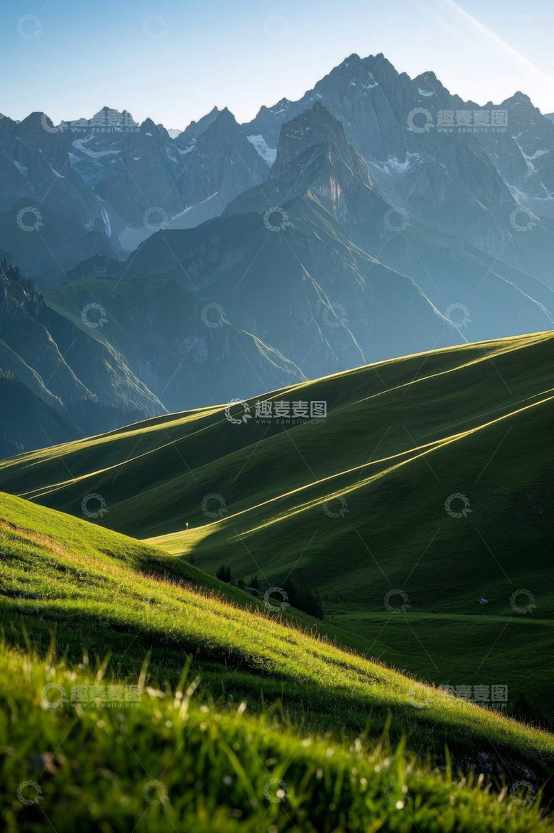 高清大图下载【趣麦麦图】山地草原自然风光