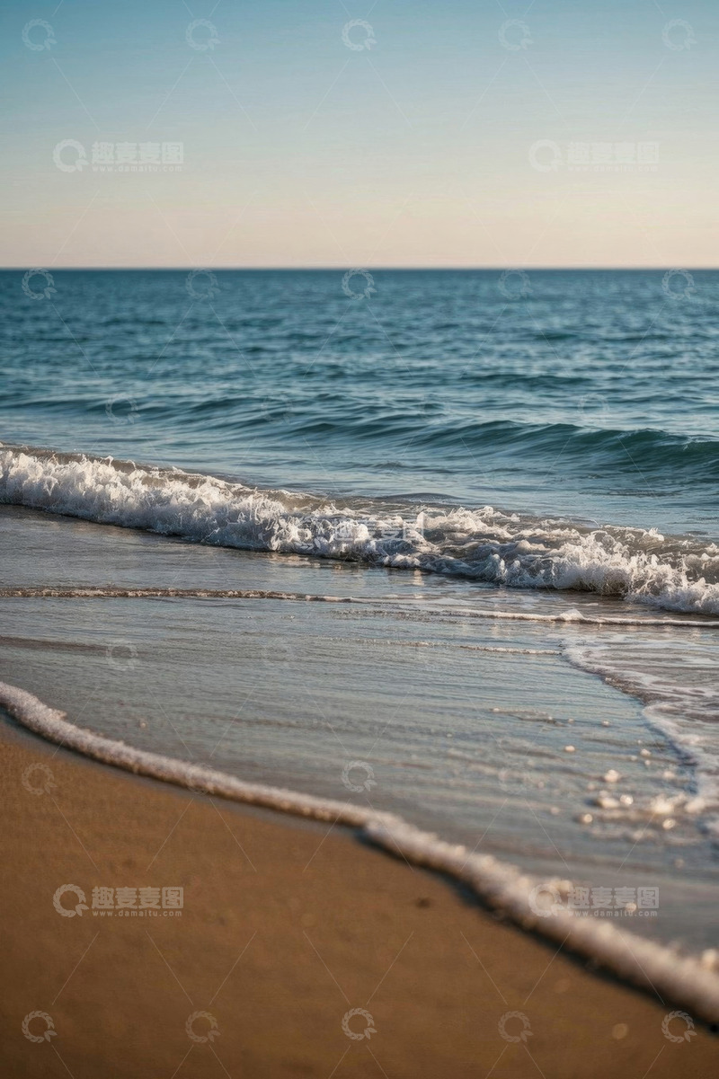 高清大图下载【趣麦麦图】海滩海浪自然风景