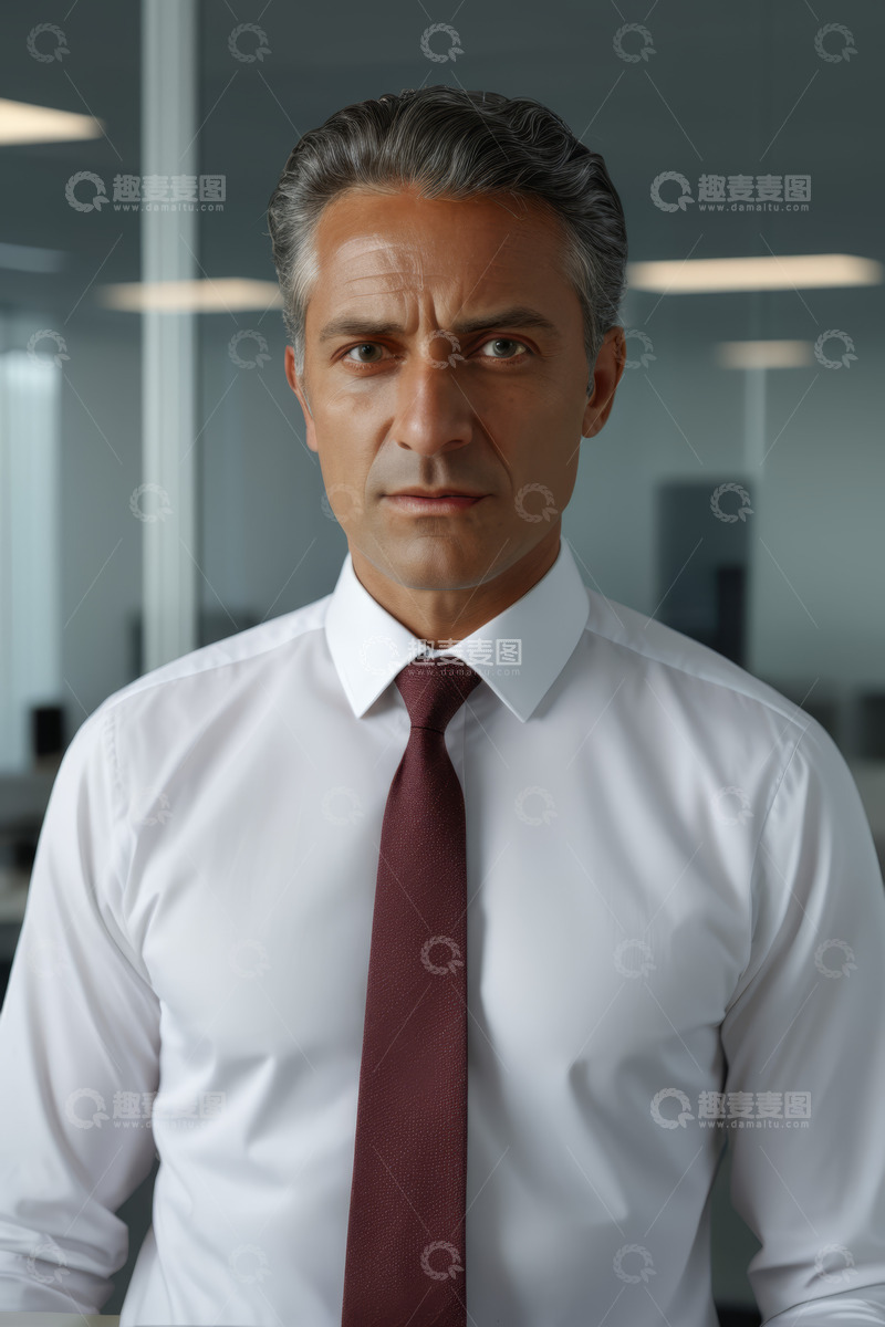 高清大图下载【趣麦麦图】商务男士办公室正面肖像