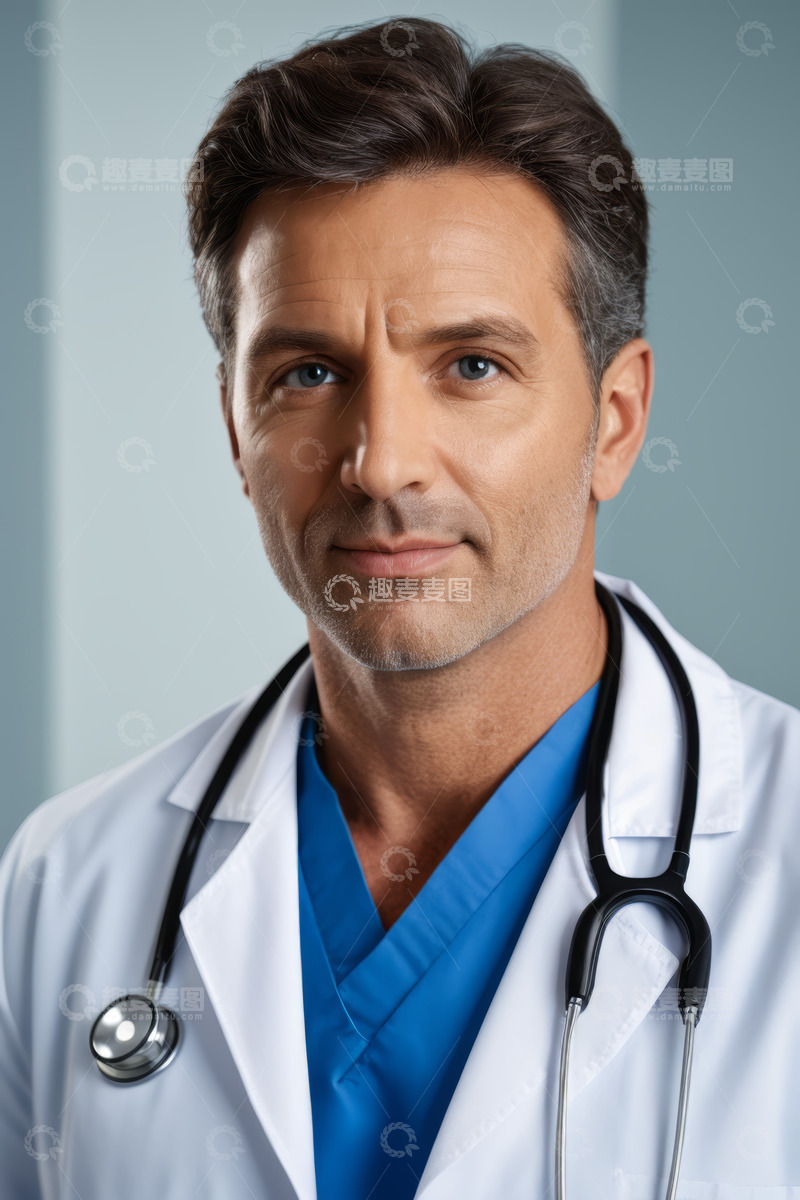 高清大图下载【趣麦麦图】男医生半身像