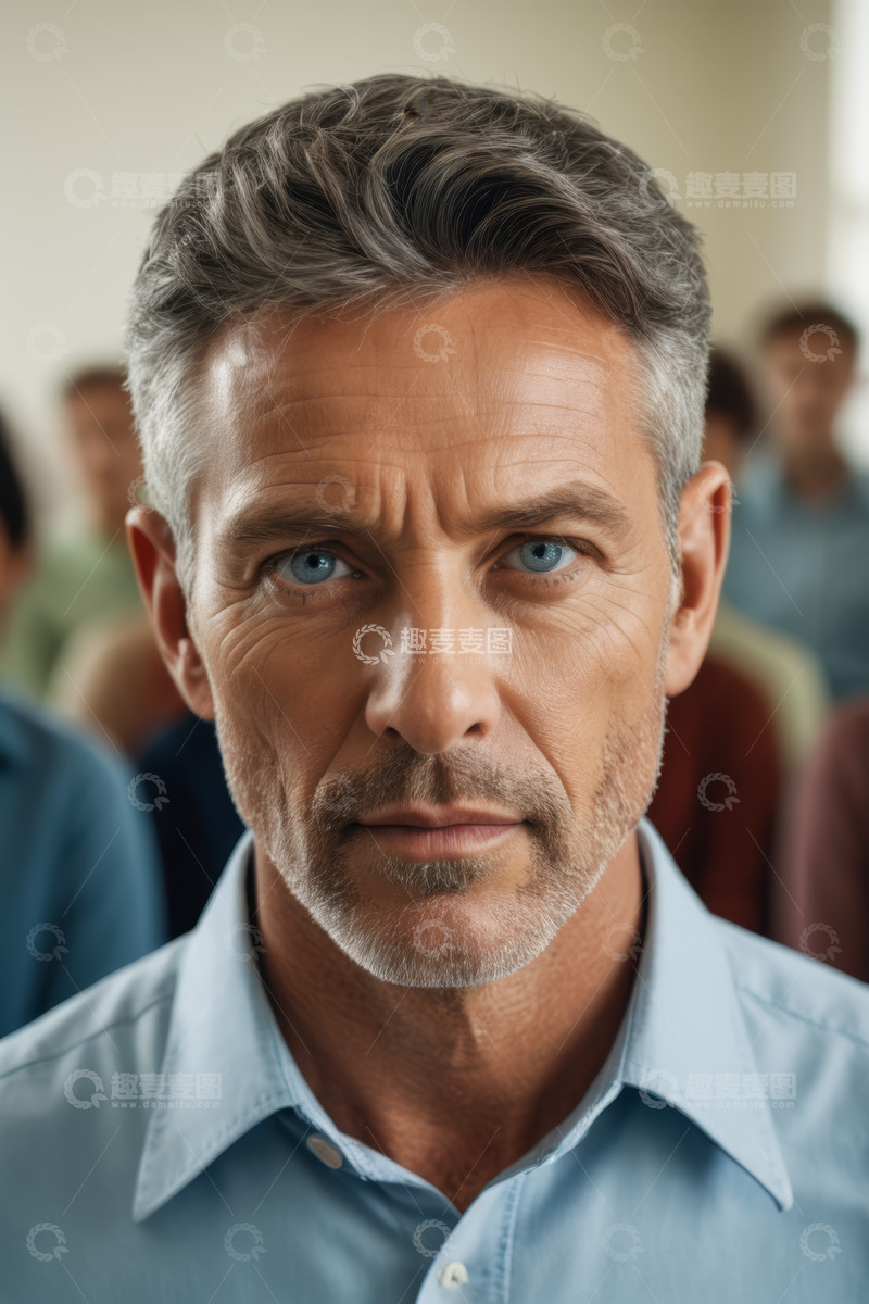 高清大图下载【趣麦麦图】成熟男性近景特写