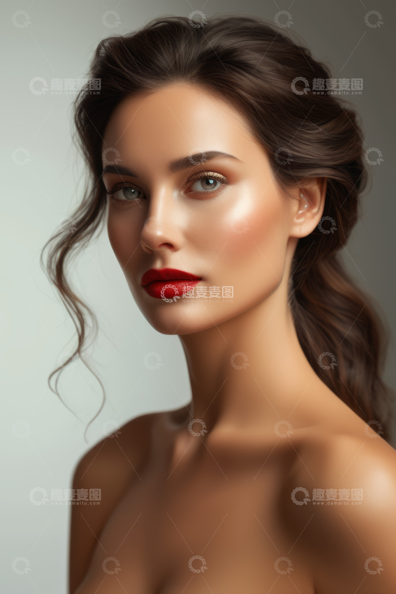 高清大图下载【趣麦麦图】女性特写肖像