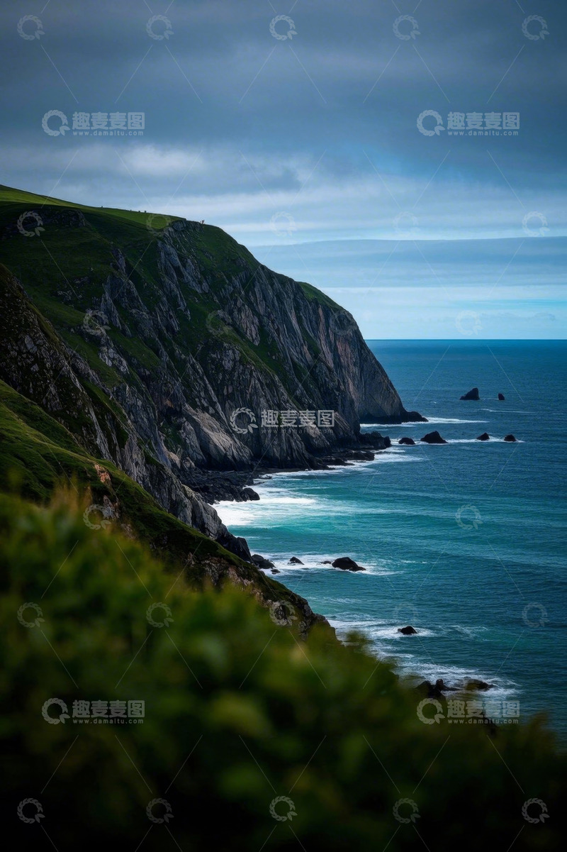 高清大图下载【趣麦麦图】海岸悬崖自然风光景观