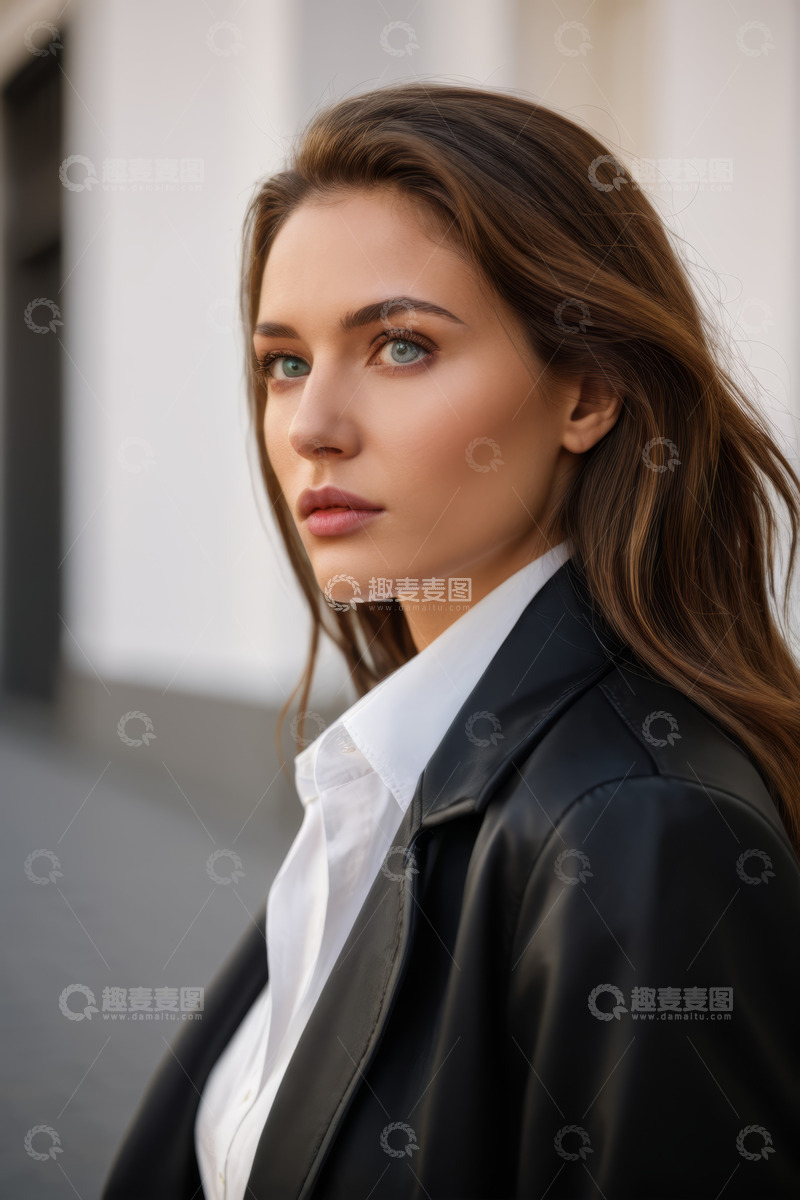 高清大图下载【趣麦麦图】户外时尚女性肖像