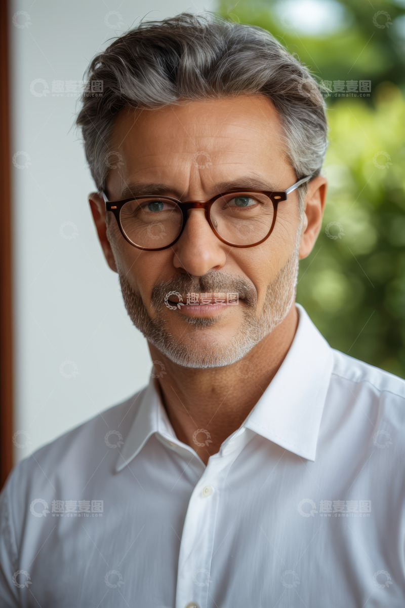 高清大图下载【趣麦麦图】成熟男士半身肖像
