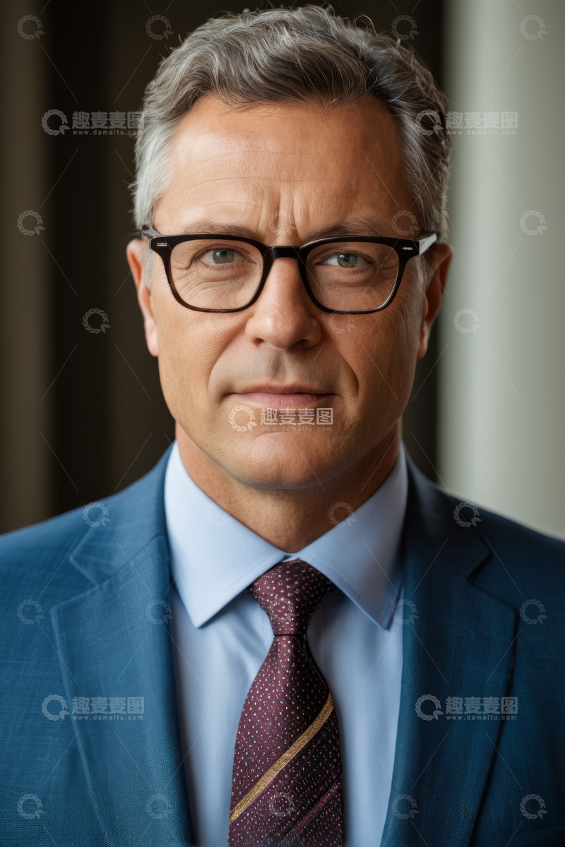 高清大图下载【趣麦麦图】商务男士正装肖像
