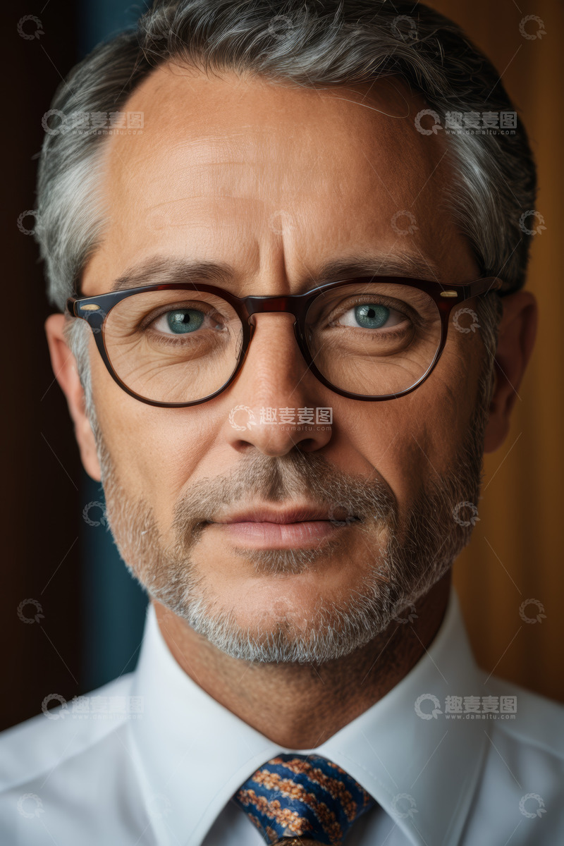 高清大图下载【趣麦麦图】商务男士肖像特写
