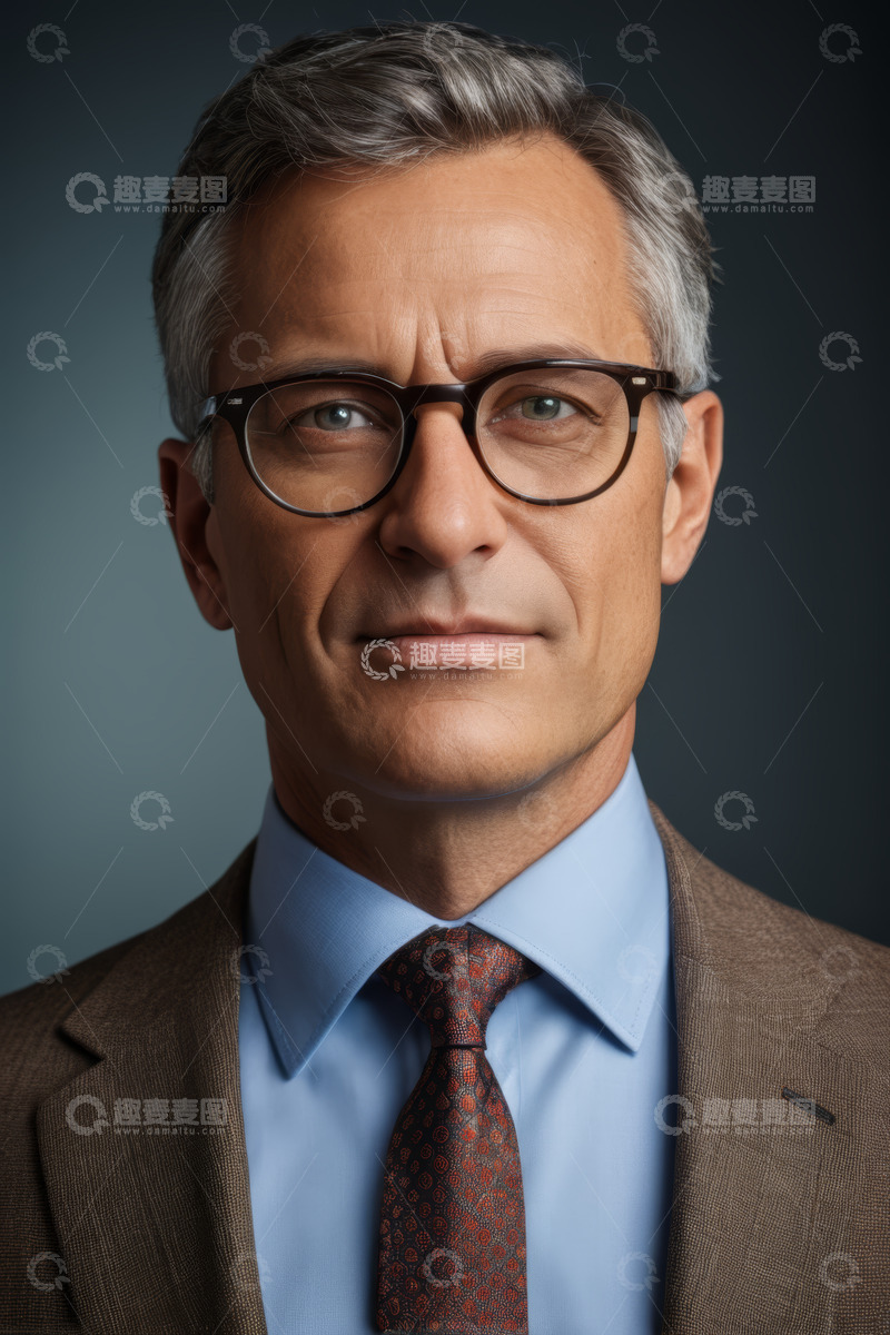 高清大图下载【趣麦麦图】西装革履男士商务肖像