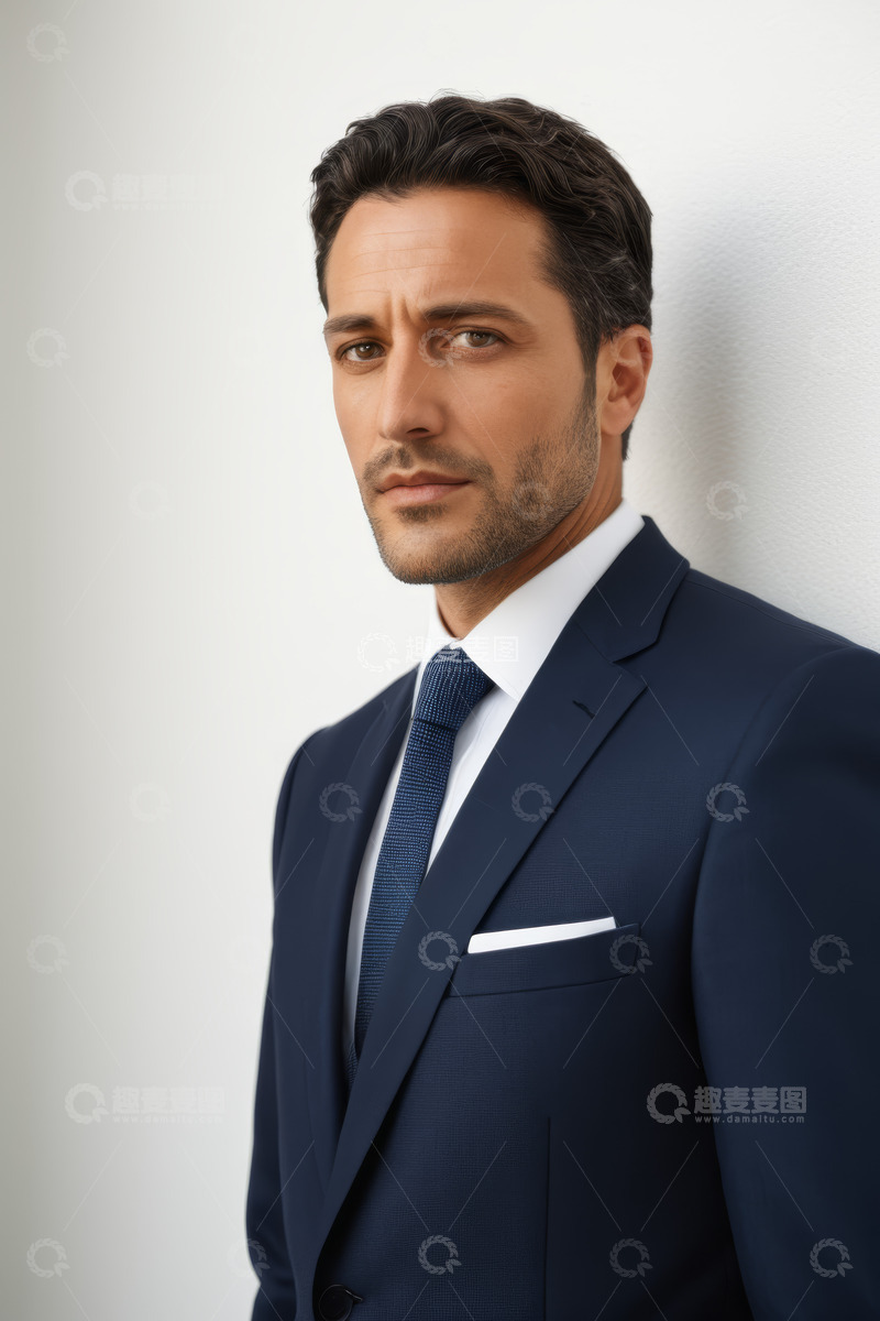 高清大图下载【趣麦麦图】身着西装的男士半身照