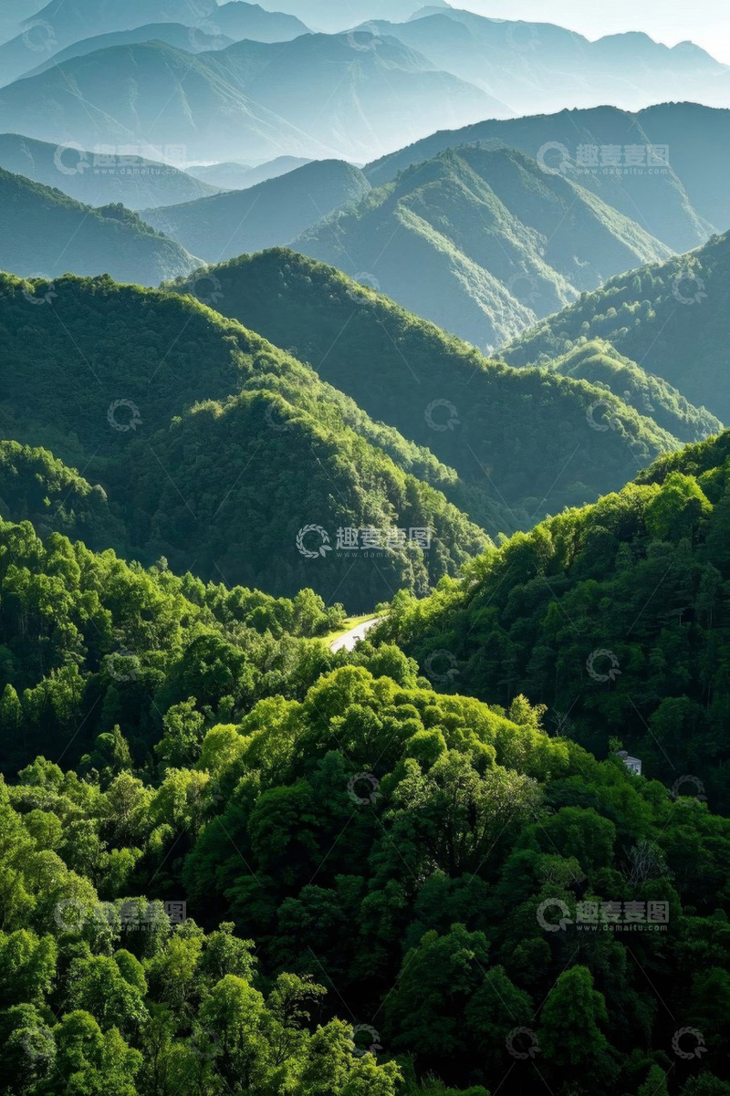 高清大图下载【趣麦麦图】山林全景自然风光