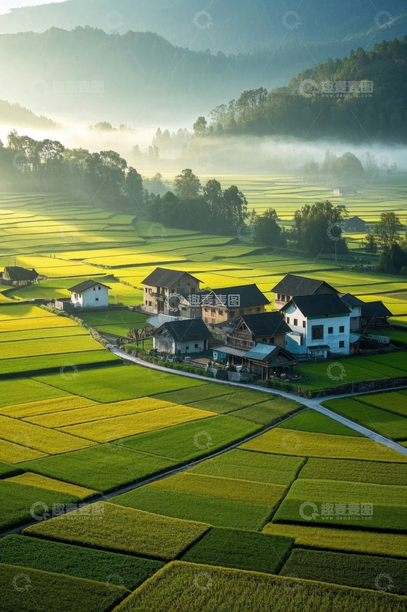 高清大图下载【趣麦麦图】田园乡村田野风光