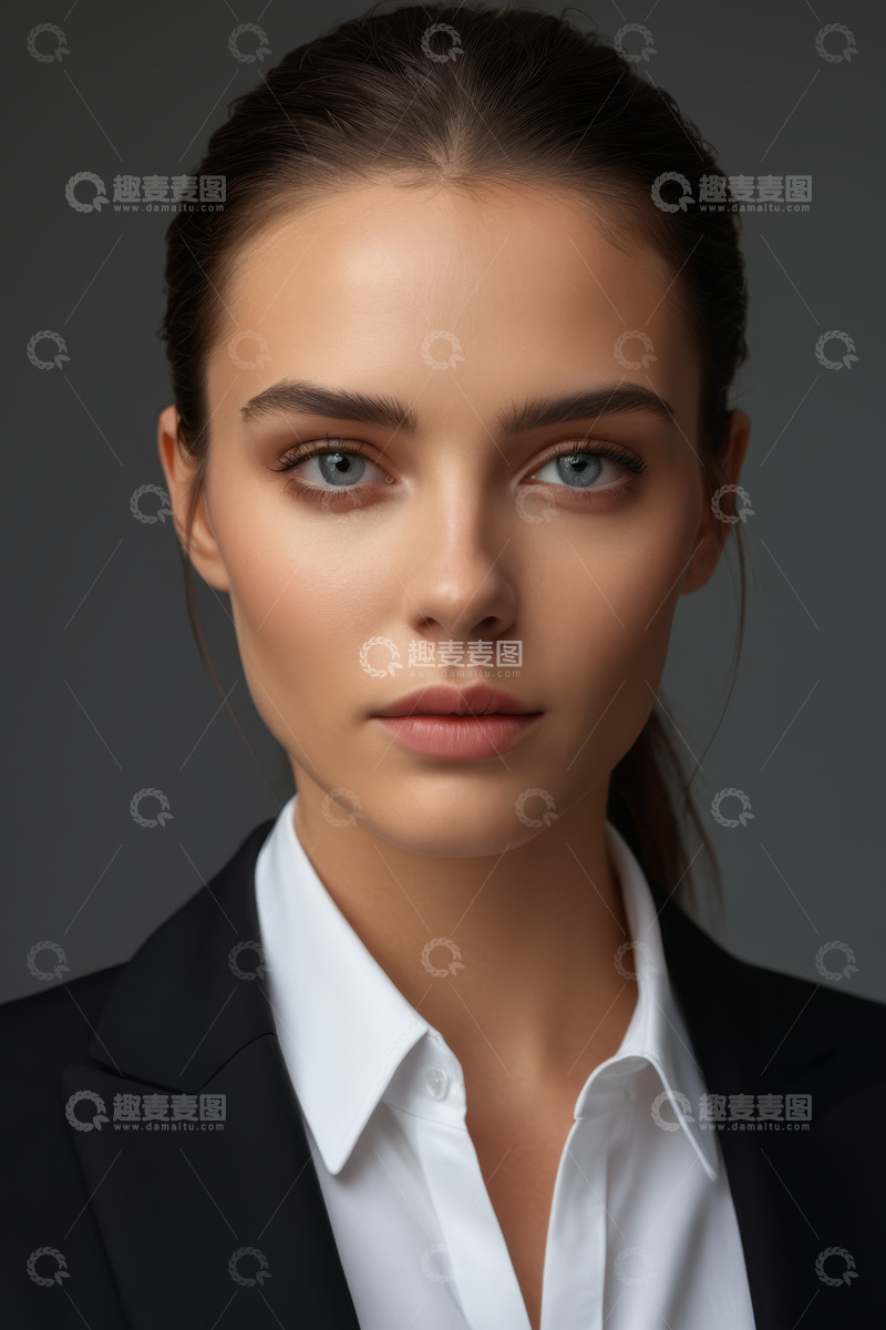 高清大图下载【趣麦麦图】职业女性半身肖像特写