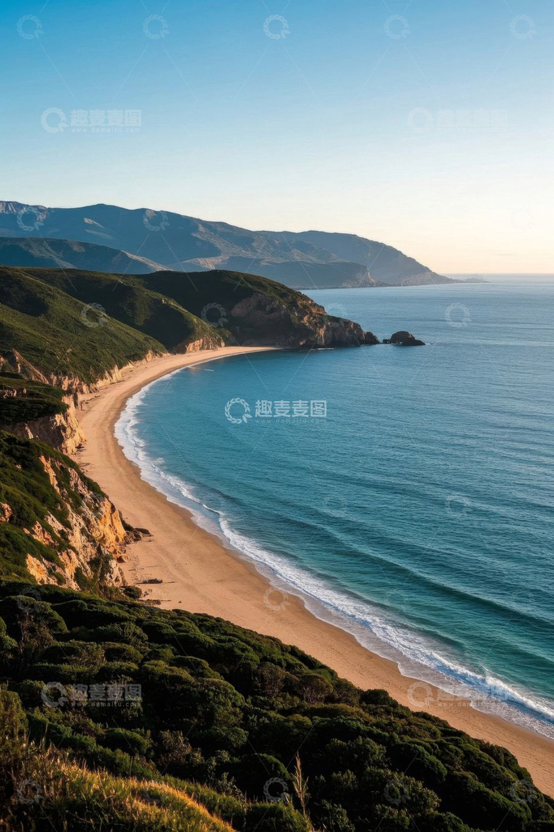 高清大图下载【趣麦麦图】海岸边的自然风光全景