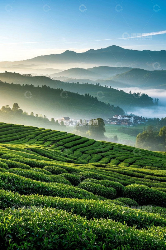 山间茶园自然风光