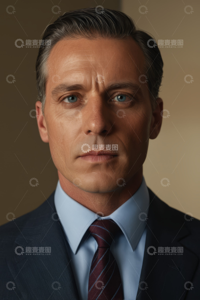 高清大图下载【趣麦麦图】商务男士正装肖像