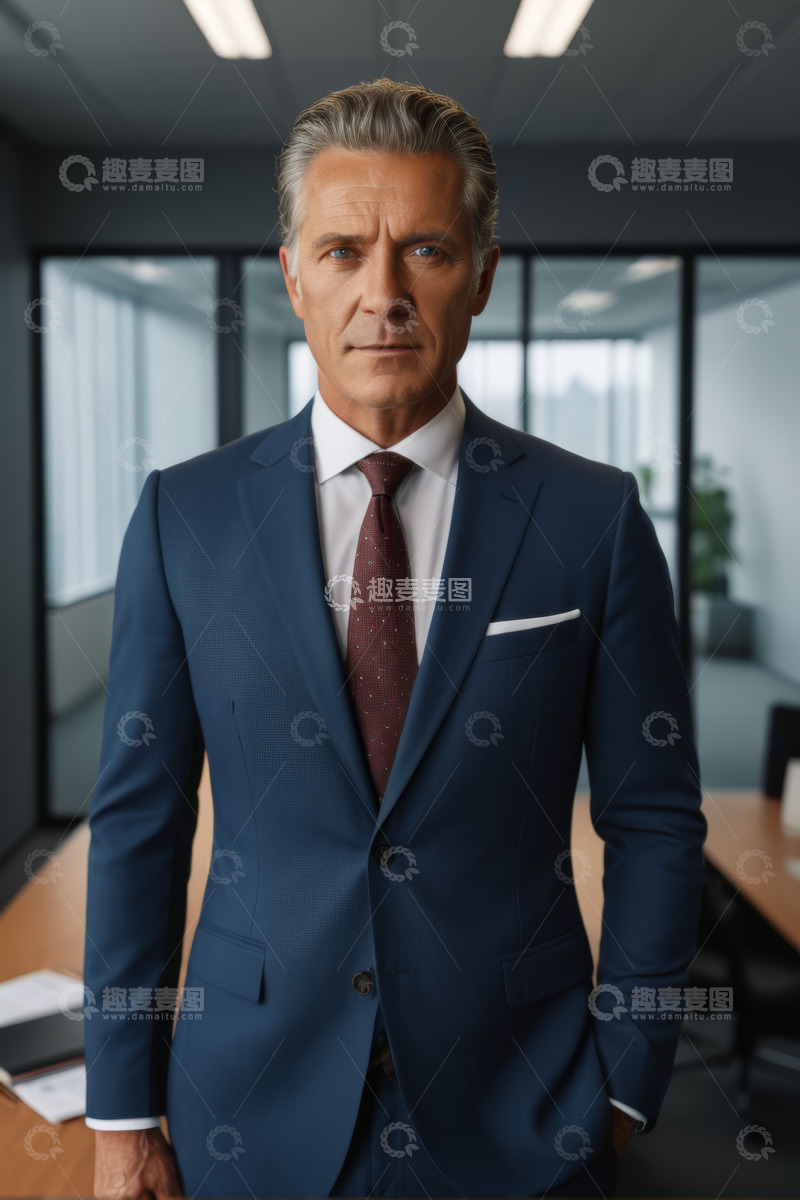 高清大图下载【趣麦麦图】商务男士办公室正装形象