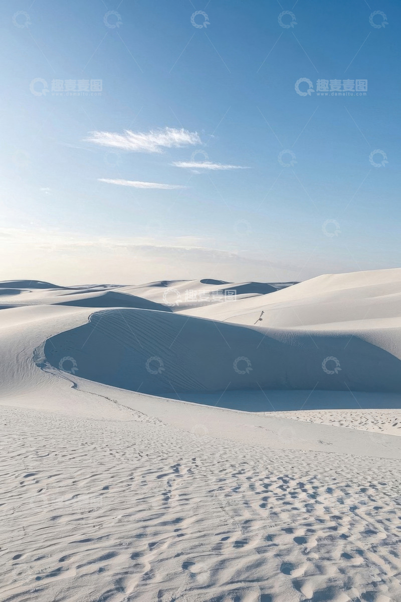 高清大图下载【趣麦麦图】广袤沙漠沙丘自然风光
