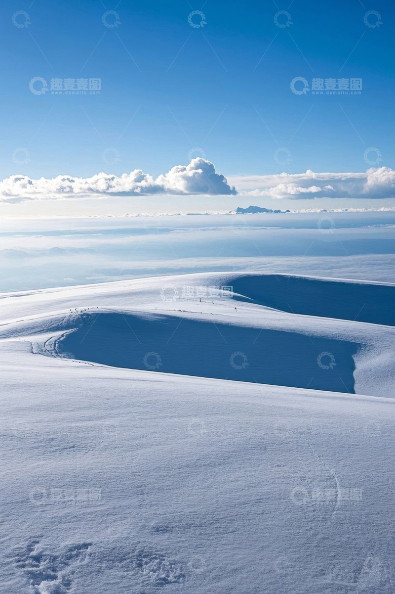高清大图下载【趣麦麦图】雪山云海自然风光