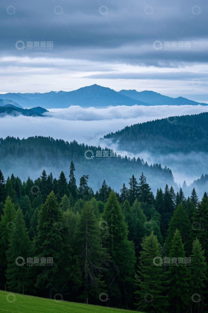 高清大图下载【趣麦麦图】山林云海自然风光景观