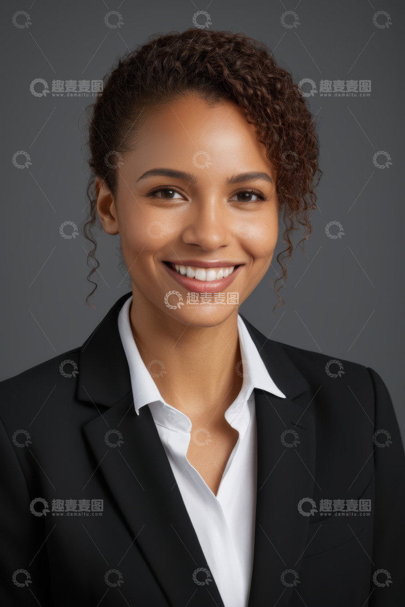 高清大图下载【趣麦麦图】微笑商务女性职业肖像