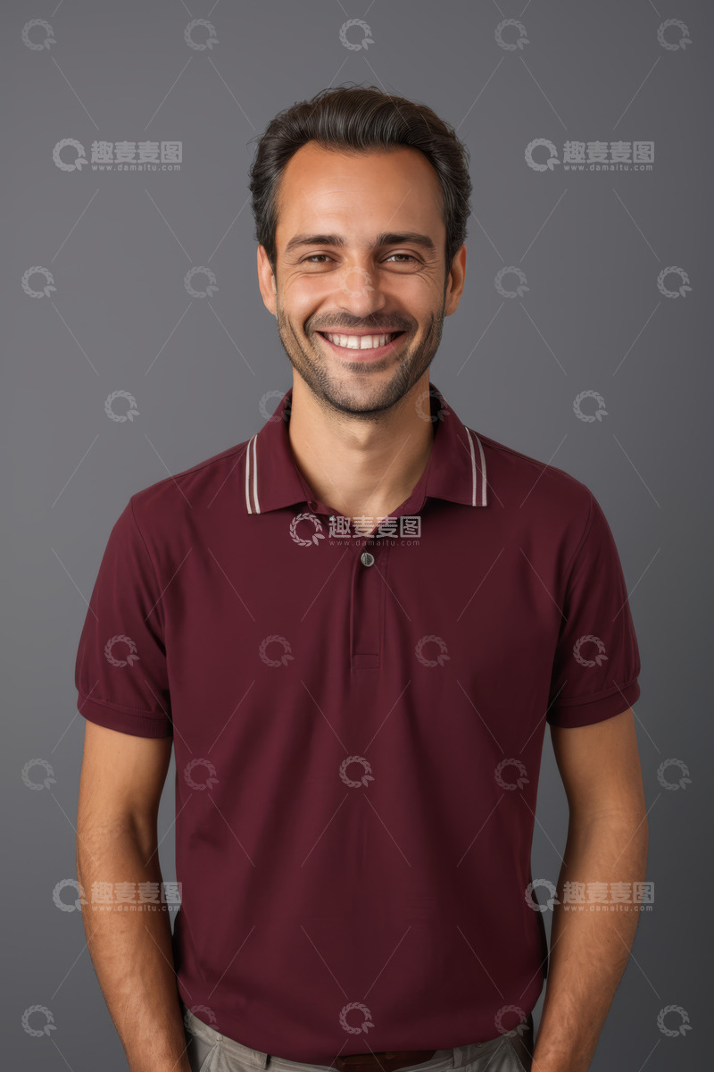 高清大图下载【趣麦麦图】微笑男士半身照